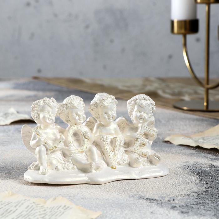 Статуэтка "Ангелы LOVE", золото, 6 х 15 х 8 см