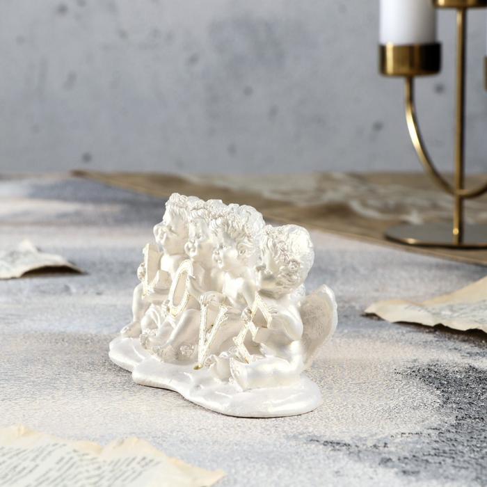 Статуэтка "Ангелы LOVE", золото, 6 х 15 х 8 см