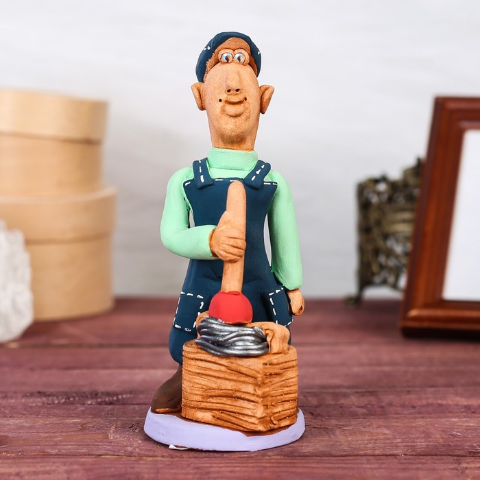 Статуэтка "Сантехник", микс