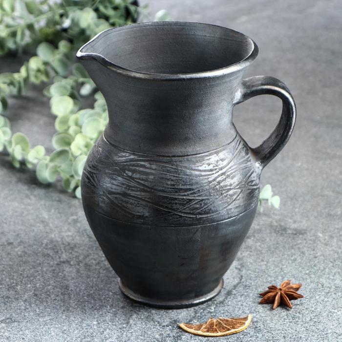 Кувшин "Чёрная керамика", 1,5 л