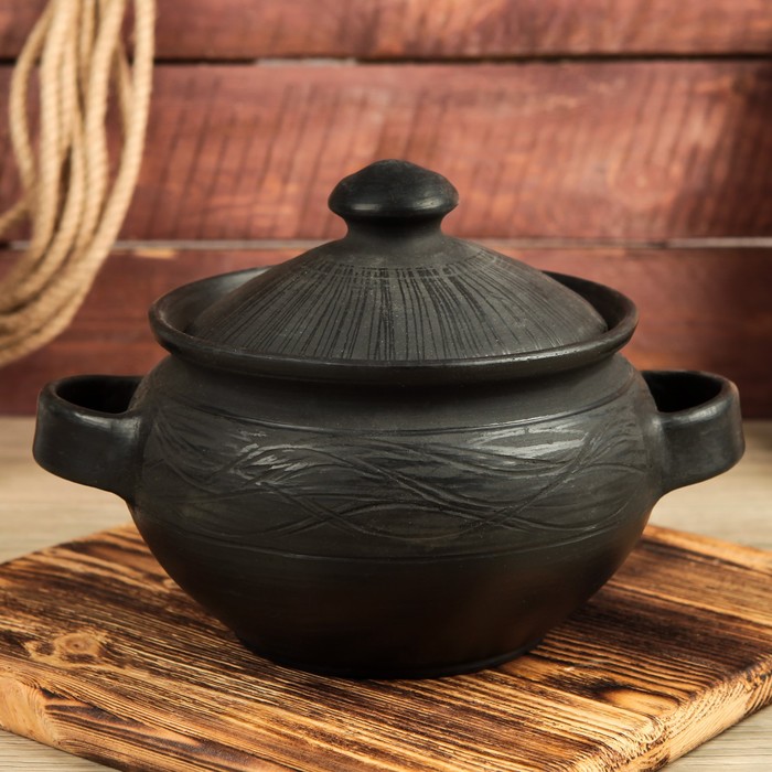 Казан "Чёрная керамика", 2 л