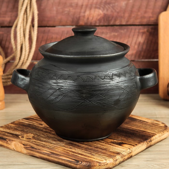 Казан "Чёрная керамика", 4 л