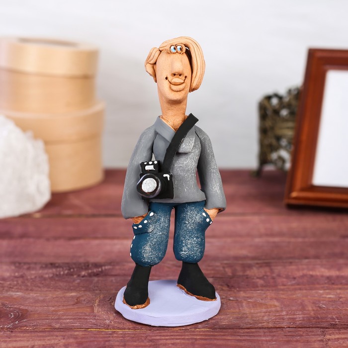 Статуэтка "Фотограф мужчина", микс