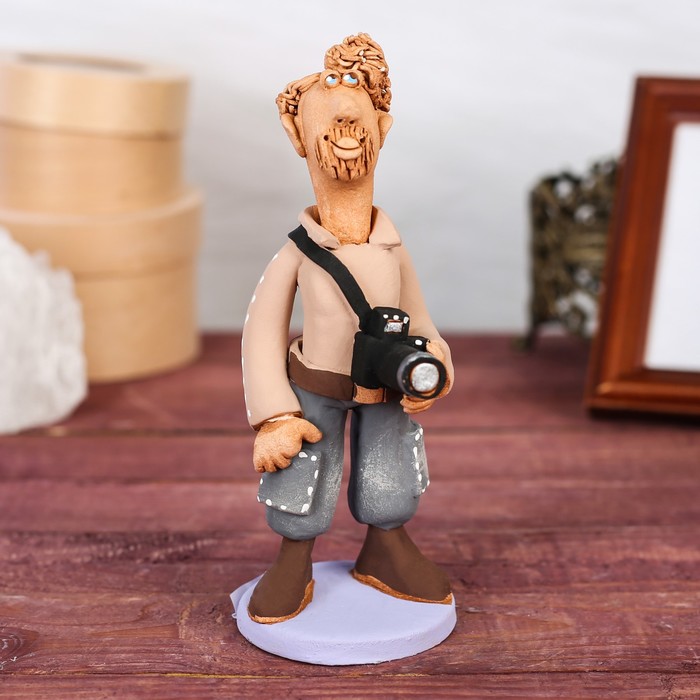 Статуэтка "Фотограф мужчина", микс