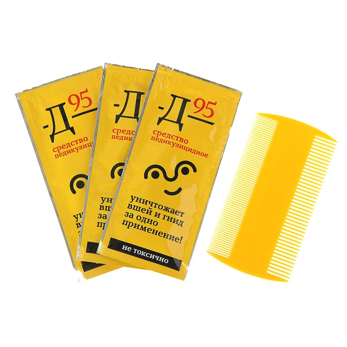 Педикулицидное средство 911 "Д95", 3 саше по 10 мл
