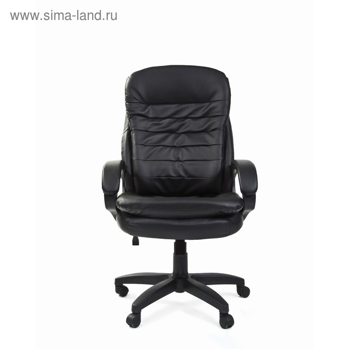 Офисное кресло Chairman 795 LT, экокожа, чёрный кресло chairman 795 кожа белая n