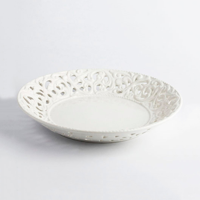 Блюдо ажурное круглое