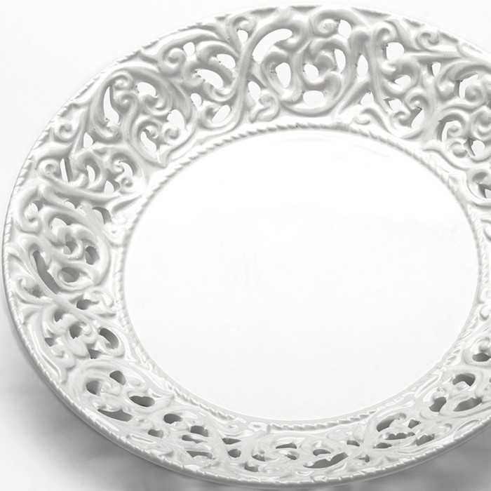 Блюдо ажурное круглое