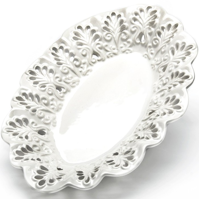 Блюдо ажурное овальное