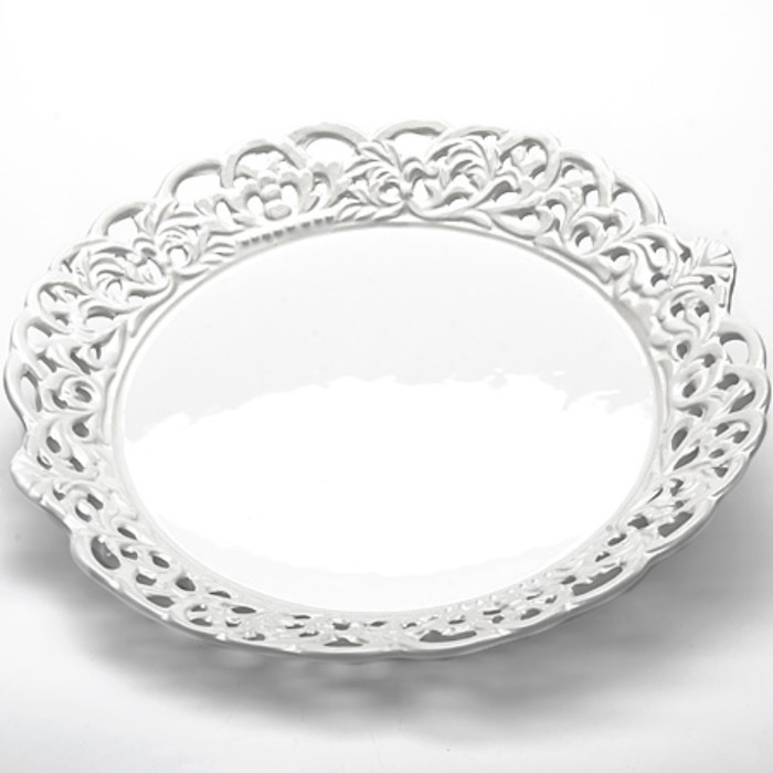 Блюдо плоское ажурное