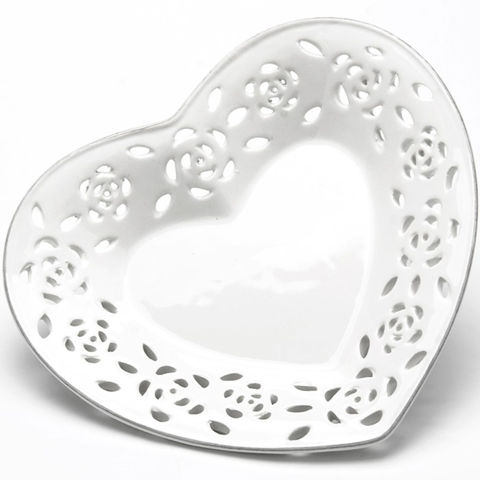Блюдо СЕРДЦЕ ажурное