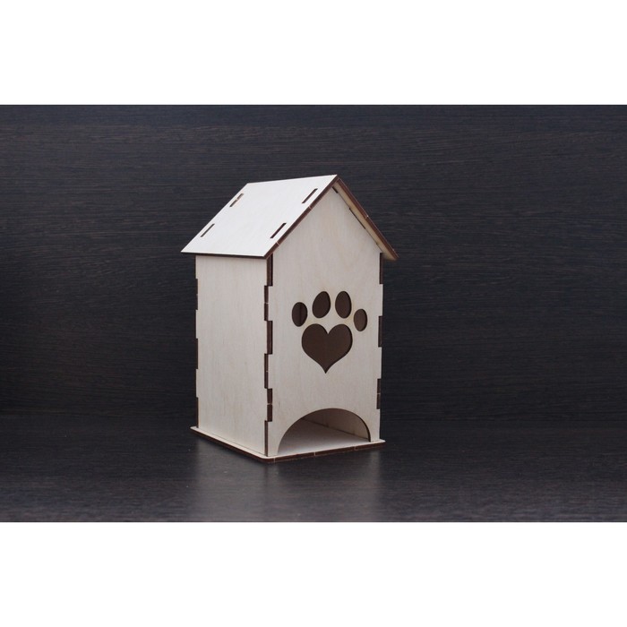 Чайный домик из фанеры "След" (набор 7 деталей) 10х17х11 см