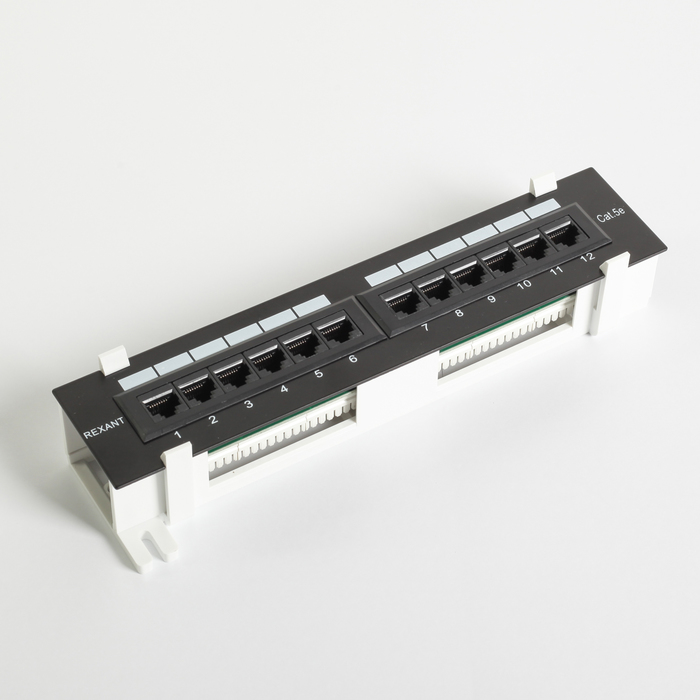 Патч-панель Rexant 04-0020, 10", 12 гнезд, монтаж на стену, кат. 5е