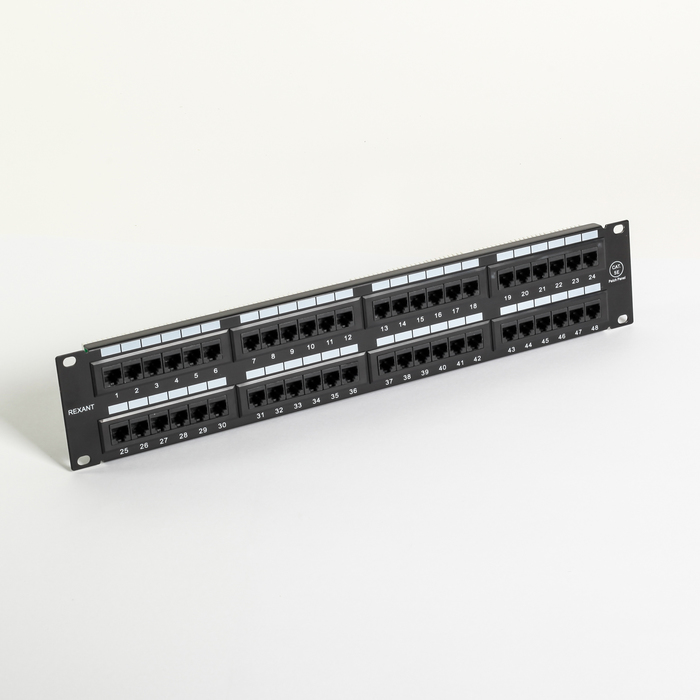 Патч-панель Rexant 04-0022, 19", 48 гнезд, кат. 5е
