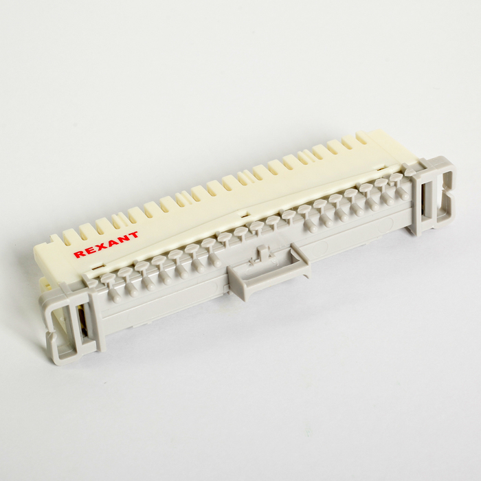 Плинт Rexant 04-0102, 10 pin, размыкаемый