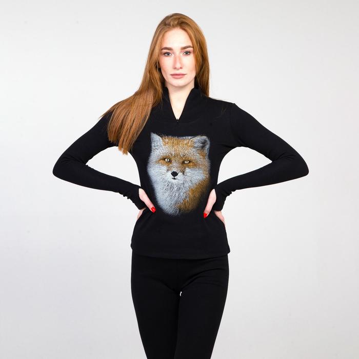 Комплект женский (джемпер, лосины) термо М-290-18, цвет чёрный, р-р 46