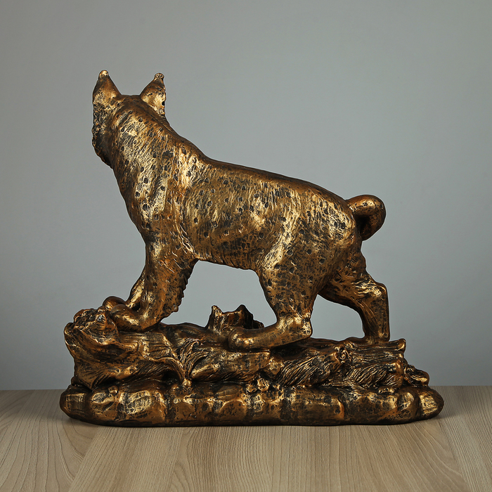 Статуэтка "Рысь" бронза 30*35 см