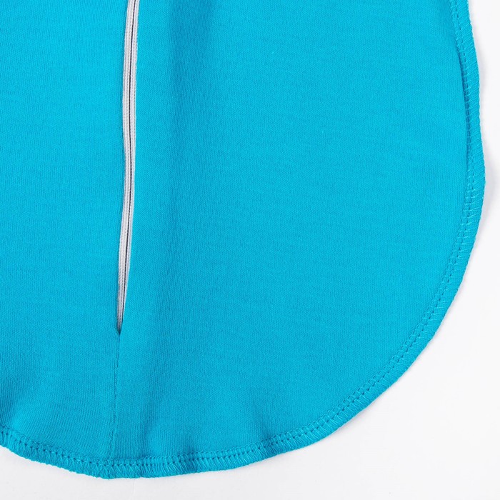 Пеленка-кокон "Зверята", рост 50-56 см, цвет бирюза, интерлок 180 гм