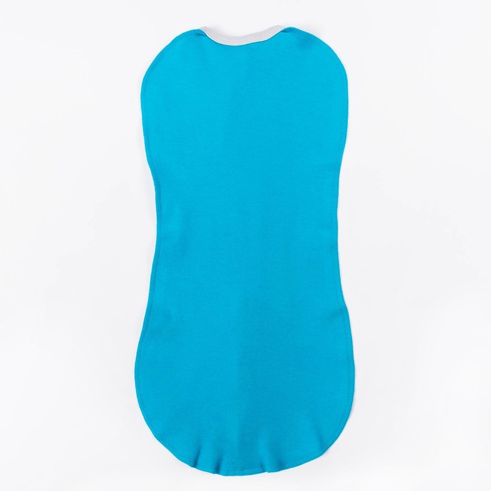 Пеленка-кокон "Зверята", рост 50-56 см, цвет бирюза, интерлок 180 гм