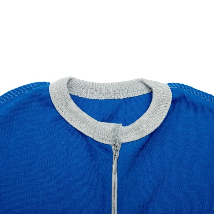 Пеленка-кокон "Зверята", рост 50-56 см, цвет синий, интерлок 180 гм