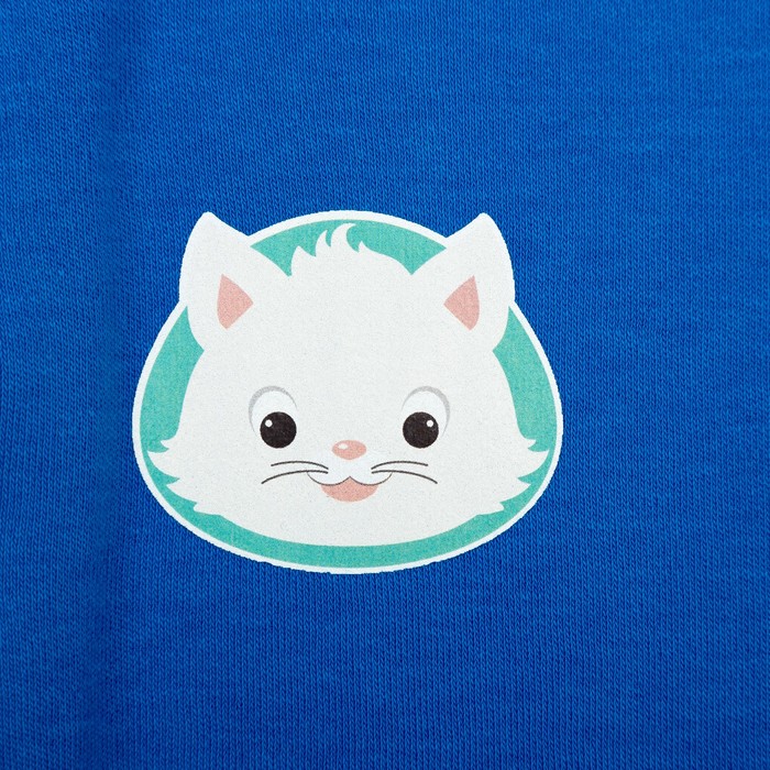 Пеленка-кокон "Зверята", рост 50-56 см, цвет синий, интерлок 180 гм