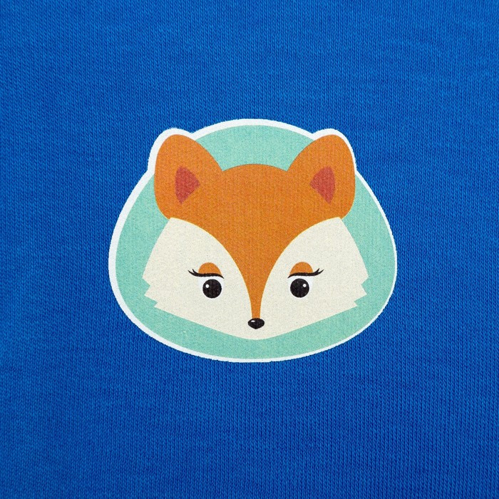 Пеленка-кокон "Зверята", рост 50-56 см, цвет синий, интерлок 180 гм