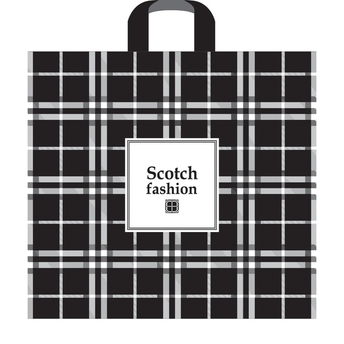 Пакет "Скотч", полиэтиленовый с петлевой ручкой, 40х40 см, 100 мкм