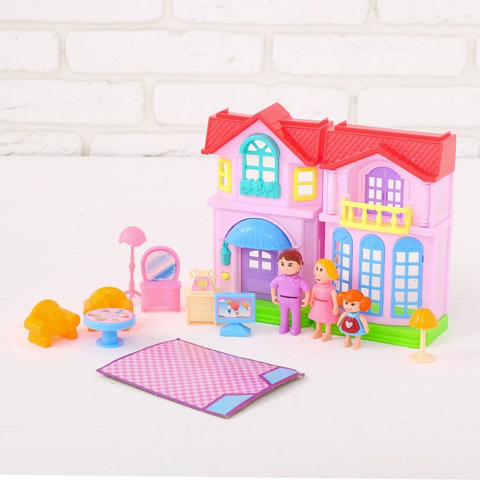 Дом для кукол "Любимый дом" с аксессуарами, световые и звуковые эффекты