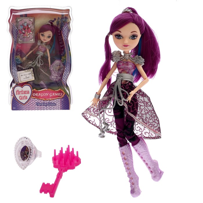 Кукла модная шарнирная "Фелина" в костюмчике с аксессуарами, МИКС