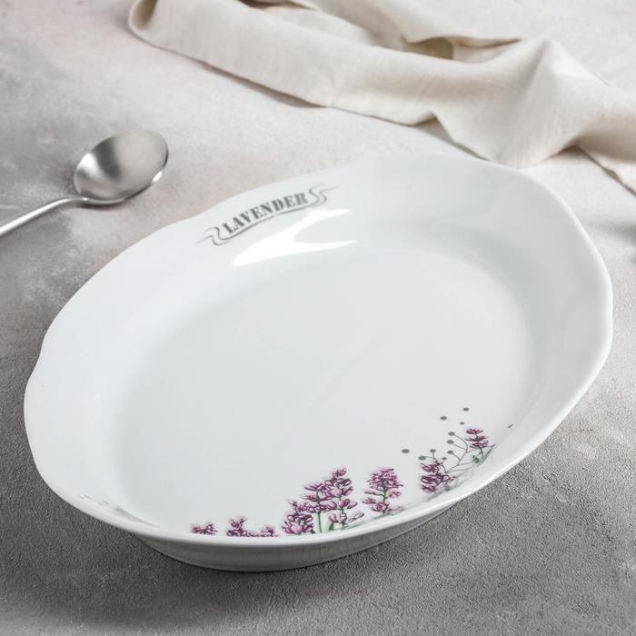 Блюдо овальное 33 см "Идиллия. Лаванда"