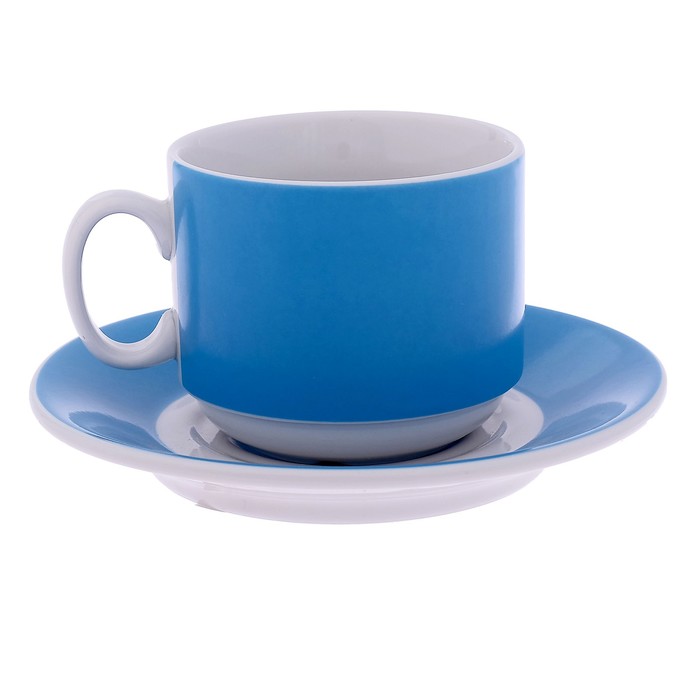 Чайная пара 220 мл "Экспресс. Sunrise Light Blue"