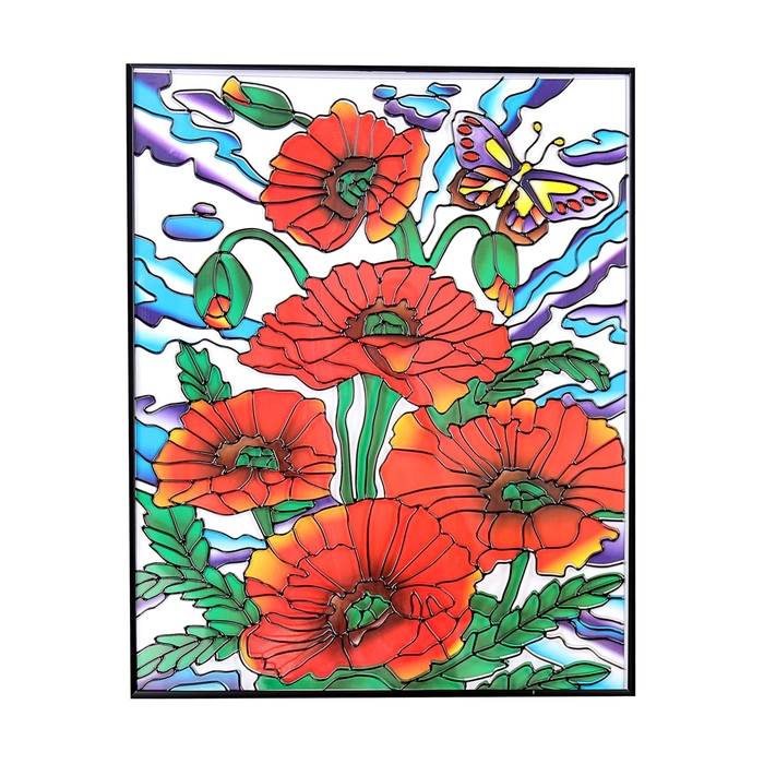 Картина-витраж "Летний букет"