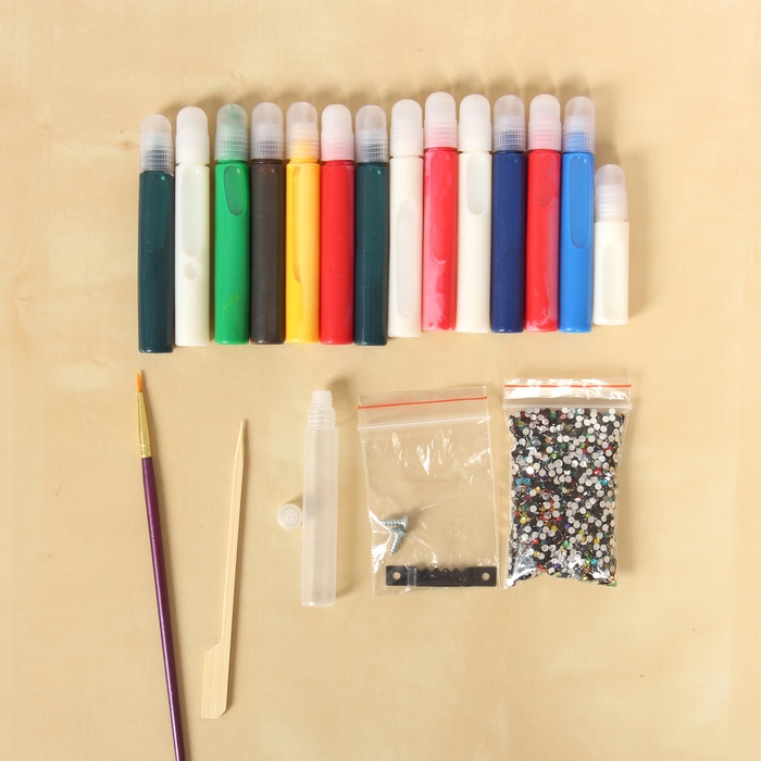 Картина-витраж "Летний букет"