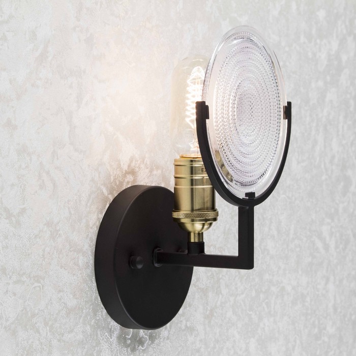 Бра "Тесла" 1x75W E27 кофейный 11,1x15,4x24,8 см