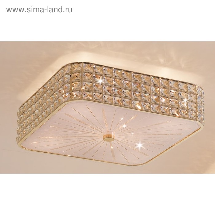 

Люстра «Портал» 6x60W E14 золото 41x41x15 см