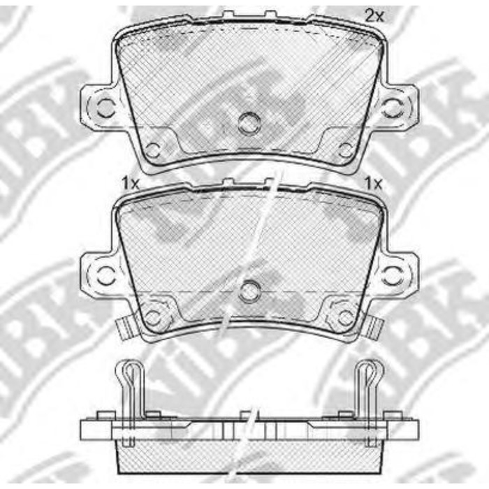 Колодки тормозные дисковые NIBK PN8867