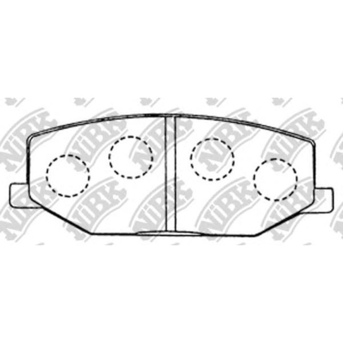Колодки тормозные дисковые NIBK PN9118