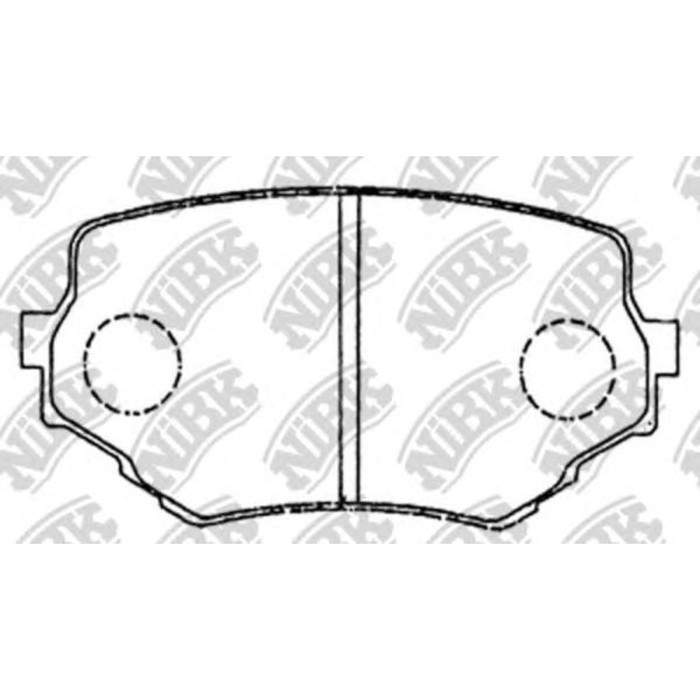 Колодки тормозные дисковые NIBK PN9382
