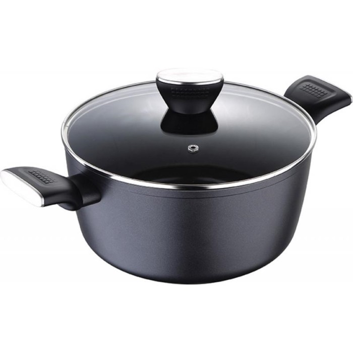 Кастрюля с крышкой TITAN-BLACK, 24 см, 4,4 л