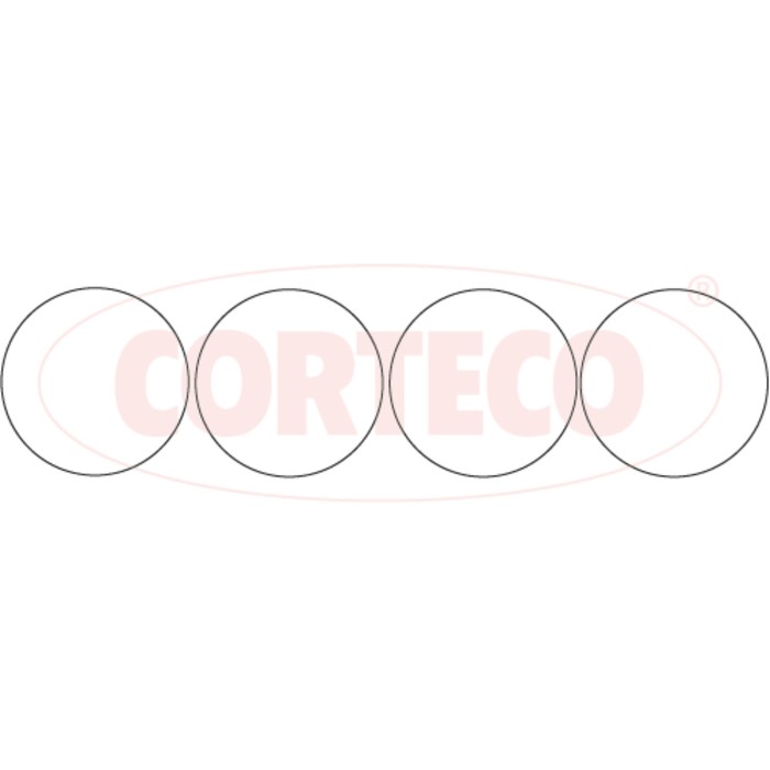 Прокладки под гильзы цилиндра, комплект Corteco 020853H