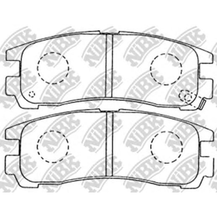 Колодки тормозные дисковые NIBK PN3174