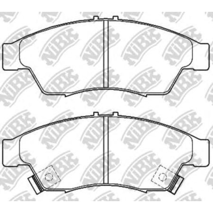 Колодки тормозные дисковые NIBK PN9804