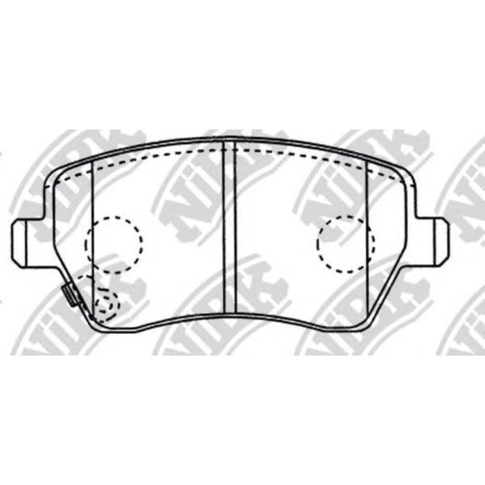 Колодки тормозные дисковые NIBK PN9805