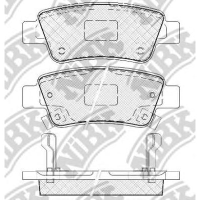 Колодки тормозные дисковые NIBK PN8809