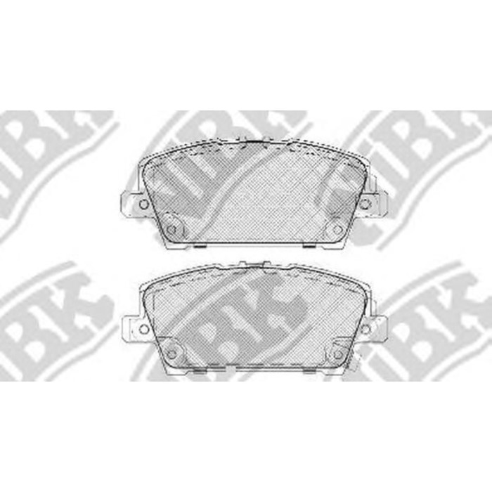 Колодки тормозные дисковые NIBK PN8866