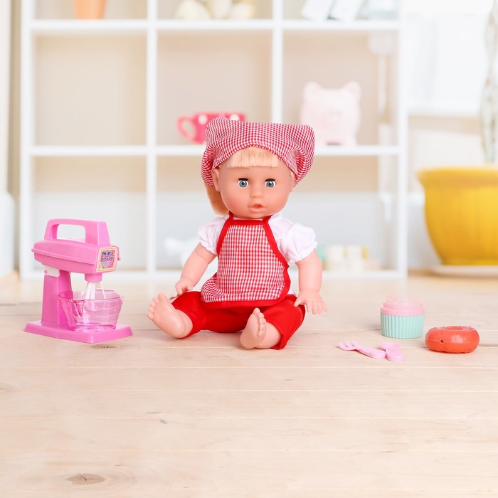 Пупс "Кира" в костюмчике, с аксессуарами