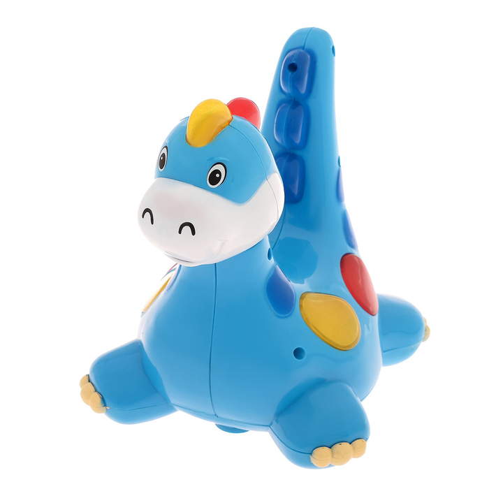 Музыкальный динозаврик «Зоосадик», отталкивается от препятствия, световые и звуковые эффекты, МИКС