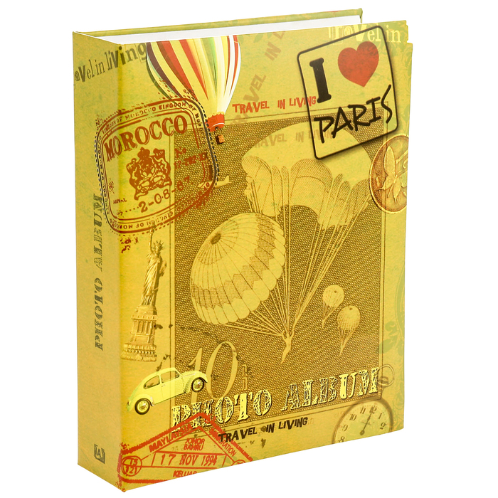 Фотоальбом на 200 фото 10х15 см Image Art, путешествие, МИКС