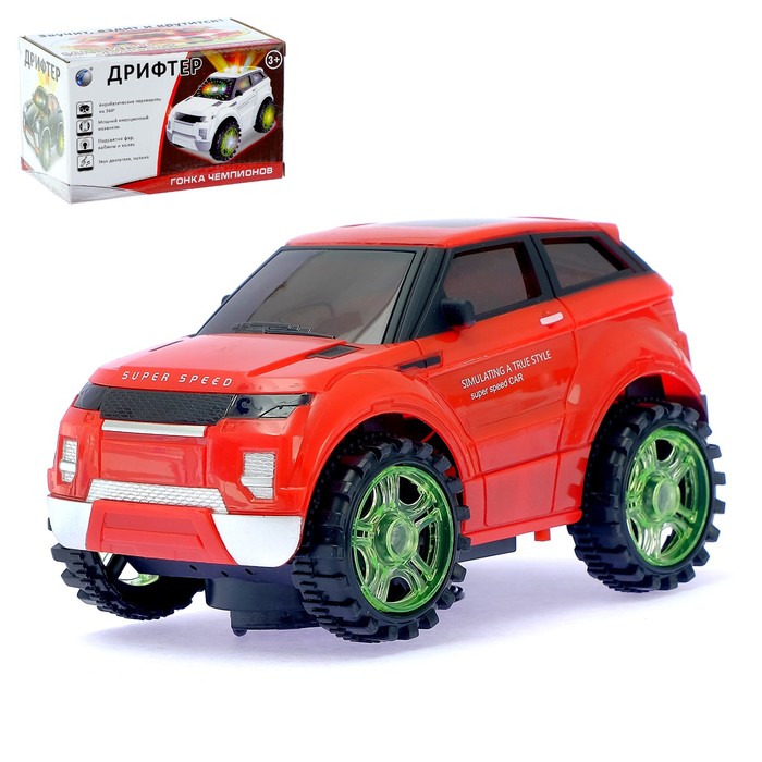 Машина "Ровер", дрифт, вращение на 360 градусов, русская озвучка, свет