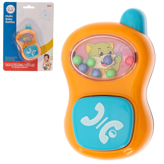 Развивающая игрушка телефон "Котёнок", МИКС